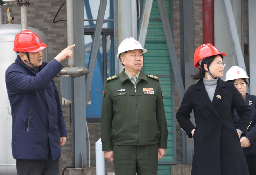 常州市委常委、常州军分区大校司令员廖鹏一行来永乐高ylg888888调研公司党管武装相关工作